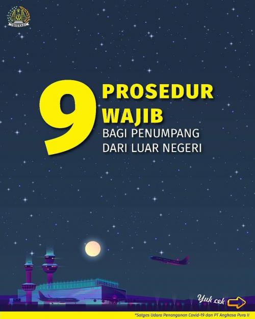 9 PROSEDUR WAJIB BAGI PENUMPANG DARI LUAR NEGERI 