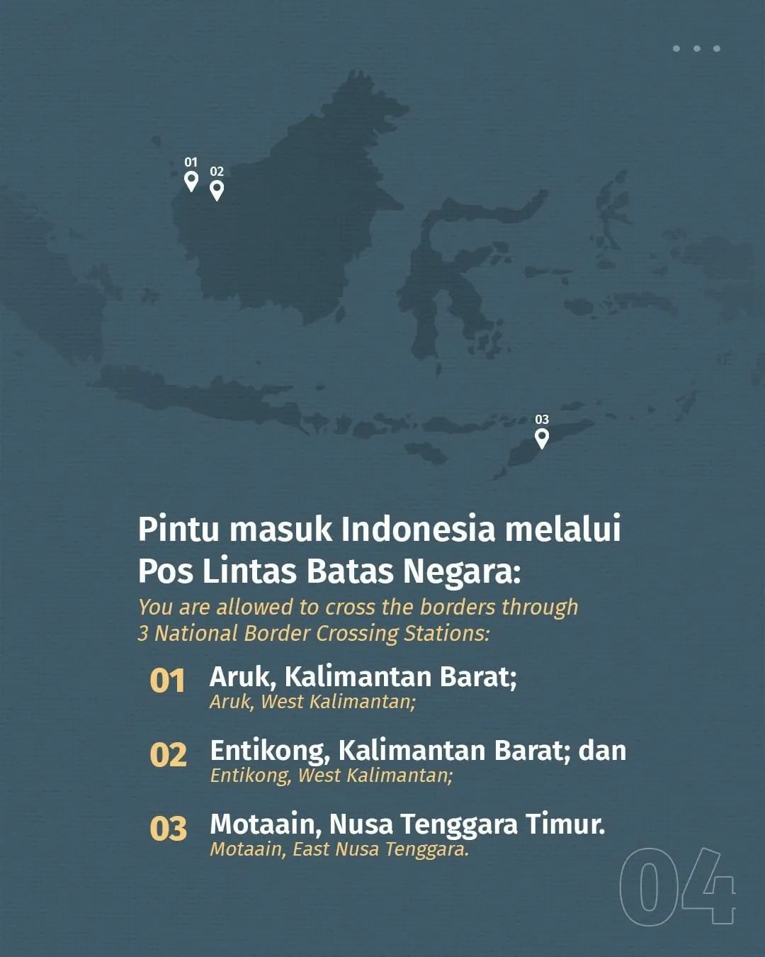 Pintu Masuk yang Ditetapkan Pemerintah Indonesia bagi WNI/WNA selama pandemi Covid-19