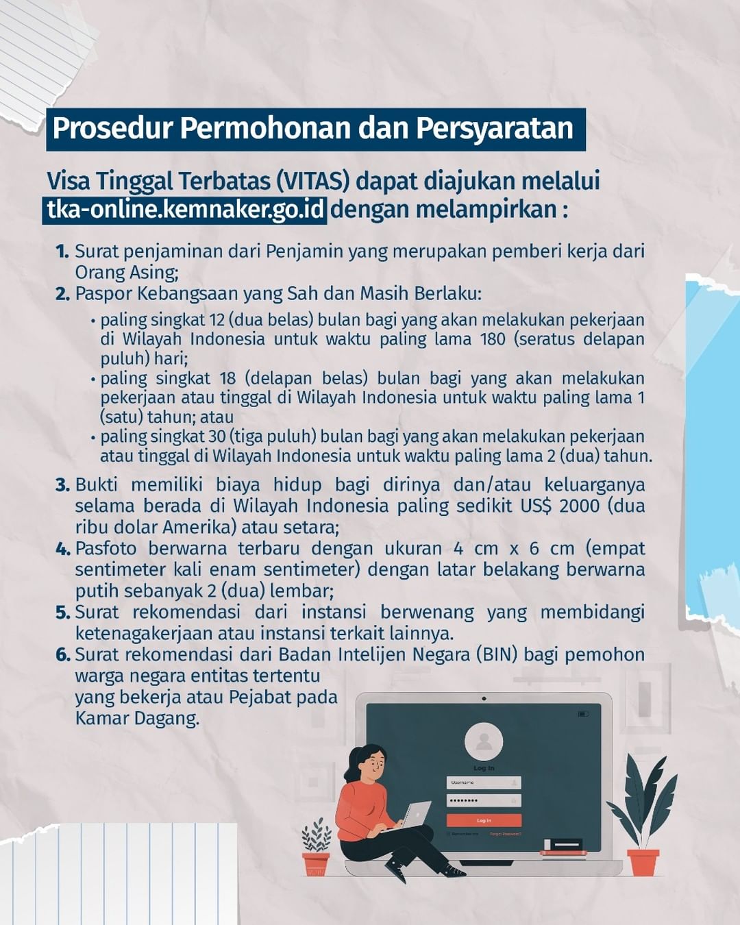 Tata Cara Pengajuan VITAS untuk Tenaga Kerja Asing (TKA)